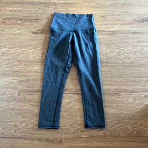 Rare heather grey high rise cropped lululemon leggings